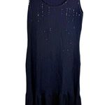 St. John  Formal Navy Sequin Knit Sleeveless Dress Photo 1
