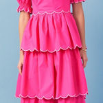 English Factory Fuchsia Tiered Dress - $185 MSRP - Size M Photo 0