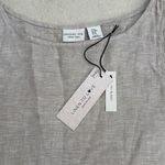Rachel Zoe  Resort Ready Zoe 100% Linen Beige Tank Top Tunic Tie Sides Sz Medium Photo 6