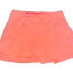 MCEDAR Pleated Tennis Skirt High Waisted Athletic Golf Skort Orange Size 12 Photo 2