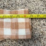 Time And Tru Tan Plaid Hooded Flannel Button Down Shirt L Soft Casual Fall Top Photo 9