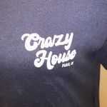 Bella Canvas  Crazy House Paris Texas Western Navy blue short sleeve shirt Photo 1