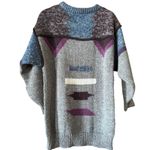Vintage Le Roy M Geometric Knit Sweater 80s 90s Aztec Southwestern Size M Photo 1