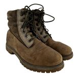 Timberland  Combat Shoe 6" Boots Lace Up Nubuck Leather Waterproof Brown 8.5 Photo 0