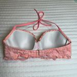 Victoria's Secret Victoria’s Secret Pink Lace Lined Underwire Halter Top Bikini Top Swimwear 34D Photo 1