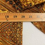 RF Textiles Gold Brown Kimono Blazer Open Cardigan Women's Size 0 Tribal Photo 3