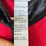 Tiara International VTG Collection Red Black Beaded Christmas urgly Sweater Sz M Photo 4