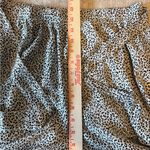 Love Black and Cream Leopard Print Pants Brown Size L Photo 3