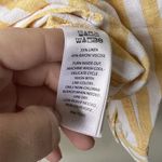 Sigrid Olsen Striped Yellow & White Long Sleeve Button-Up Shirt  Womens‎ L Photo 2