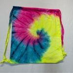 None Florida Tie Dye Cinch Drawstring Bag Backpack Neon Bright colorful pink yellow Photo 5