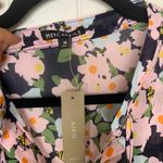 J.Crew  mercantile pink floral long sleeves chiffon dress size medium spring‎ Photo 4