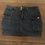 Denim cargo skirt Blue Size M Photo 0