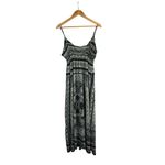 she's cool Black & White Sleeveless Maxi Dress By Size L Polyester & Spandex Flor Photo 1