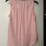SO  Pink Sleeveless Button Down Shirt Photo 3