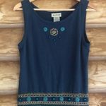 White Stag VINTAGE  embroidered sweater tank size M Photo 1