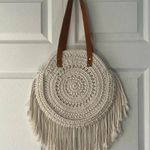 Anthropologie  Round Macrame Tote Crochet Purse BOHO VIBES ☀️☀️ Photo 7