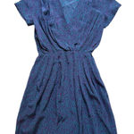 Amanda Uprichard  Women's Silk Dress Surplice Faux‎ Wrap Drape Blue Size XS / P Photo 0