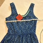 Mossimo Supply Co  Medium Blue Lace Tank Dress Style Cinched Waist NWT Boho Indie Photo 3