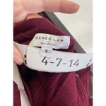Derek Lam  Sweater Womens Small‎ Red Henley Ribbed Knit Stretch V Neck Photo 8