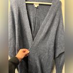 Old Navy  Blue Cardigan Women's Oversized Open Front Cozy Soft Fall size Large Photo 5