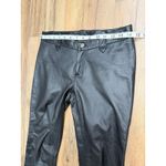 Theory 100% Leather Flare Pants Black Women's Size 2 Low Rise Bootcut Photo 8