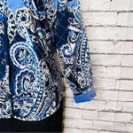 Chico's  1 Blazer Quilted Long Sleeve Paisley jacket size 2 Photo 2