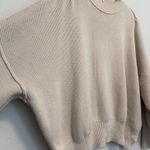 Free People Tan Oversize Ribbed Knit Sweater  Photo 4