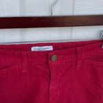 Current/Elliott Women’s Shorts Red Corduroy Charlotte Gainsburg Size 0 27 Photo 3