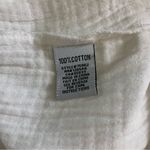 Habitat  White Cotton Gauze Cropped Pants S Lightweight Casual Summer Photo 5