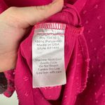 Ivy Jane  Pink‎ Swiss Dot Blouse Medium Button Front Peasant Tunic Boho Slouchy Photo 4