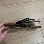 Coach  Shimmer Sandal Black Leather Studded Thong Flip Flop Size 10 Photo 3