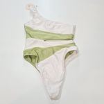 Camila Coelho  Rumba One Piece in Celery Green & White Small Photo 11