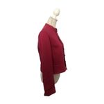 Carlisle  Womens 8 Padded Shoulders Blazer Jacket Hot Pink Long Sleeve Cr… Photo 4