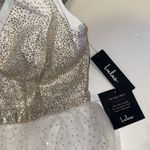 Lulus Dress Medium Sparkling White Tulle Ballerina Dream Cream Gold Skater Dress Photo 7