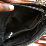 Y2K 2000s Gothic Whimsygoth Gorp Brown black Leather Cross Silver Chain Studded Rhinestone Shoulder Hand Bag Purse Photo 6