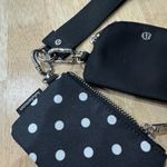 Lululemon  Dual Pouch Wristlet Simple Polka White Black Photo 4