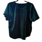 Madewell Emerald Green Velvet Butterfly Top, S Photo 3