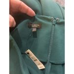 Talbots New A-line Dress Women’s Size 14 W Petite Green Midi Work Casual Modest Photo 4