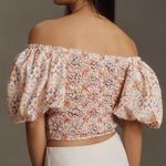 Anthropologie Left Coast DOLAN Smocked Puff Sleeve Top Photo 3