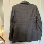 Banana Republic  Factory Double Breasted‎ Plaid Houndstooth Grey Black Blazer 4 Photo 3