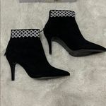 Caparros  Black Suede Rhinestone Elle Ankle Booties Photo 1