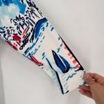 Christopher & Banks Christopher & Banks Women's Sailboat Beach Cardigan Sweater Blue Medium Coastal Photo 7