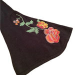 Faded Glory  black soot  embroidered long bell sleeved sweater, size XL Photo 1