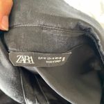 ZARA Satin Floral Jewel Button Blouse Photo 8