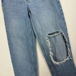 BDG  High Rise Baggy Jeans Sz 24 Light Wash Denim Distressed Fromt Back Photo 7