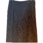 Talbots - Elegant Black Lace Pencil Skirt size 0P fully lined hidden back zipper Photo 1