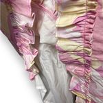 Hill House  The Paz Skirt Mini Candy Kaleidoscope Pink LINEN Ruf… Photo 3