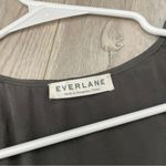 Everlane  100% Silk Tank Top Gray (Small) preppy workwear office Photo 2