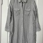 Soft Pinstripe Shirt Dress Photo 1