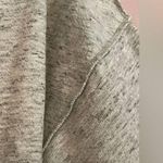 NSF Mixed Media Lacy Sheer Back Sweatshirt Raw Edge Front size Small Gray Photo 2